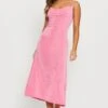 Pink Midi Dress Cowl Neck -Midi Dresses Style f bodycon dress pink midi dress cowl neck 32965830541505
