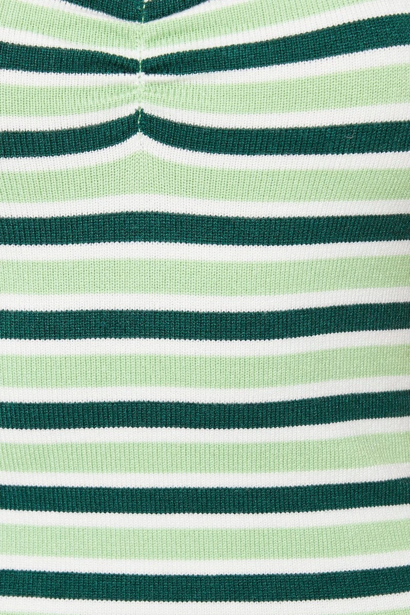 Stripe Knit Dress Evening Bodycon 8 Stripe Knit Dress Evening Bodycon - Image 6