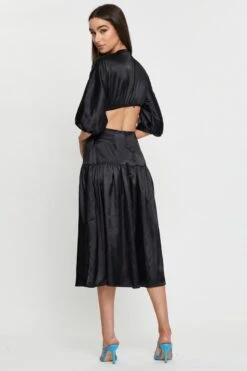 Black Midi Dress Short Sleeve -Midi Dresses Style f skater dress black midi dress short sleeve 32965836734657