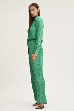 Green Plisse Pants Wide Leg High Rise 11 Green Plisse Pants Wide Leg High Rise -Midi Dresses Style hw wide leg pant green plisse pants wide leg high rise 32965056004289
