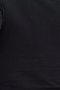 Black Crop Top Long Sleeve Crew Neck Keyhole Cotton -Midi Dresses Style jc0069l 84c black 6