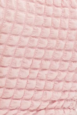 Pink Textured Crop Top -Midi Dresses Style jc12950 f3 pink 6