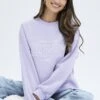 Purple Graphic Sweater Long Sleeve 1 Purple Graphic Sweater Long Sleeve -Midi Dresses Style jc1705e 84w lilac 1