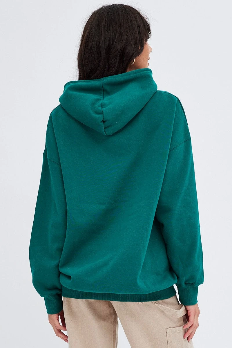 Green Sweater Round Neck San Francisco Embroidery 7 Green Sweater Round Neck San Francisco Embroidery - Image 5