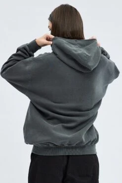 Grey Graphic Sweater Long Sleeves -Midi Dresses Style jc1846a 84w charcoal 5