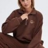 Brown Sweater Long Sleeves With Zip -Midi Dresses Style jcc1893x 84w chocolate 1 4bd70f84 fffb 46de 8a58 665197848d44