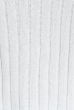 White Zip Up Cardigan -Midi Dresses Style kn2031 41j white 6