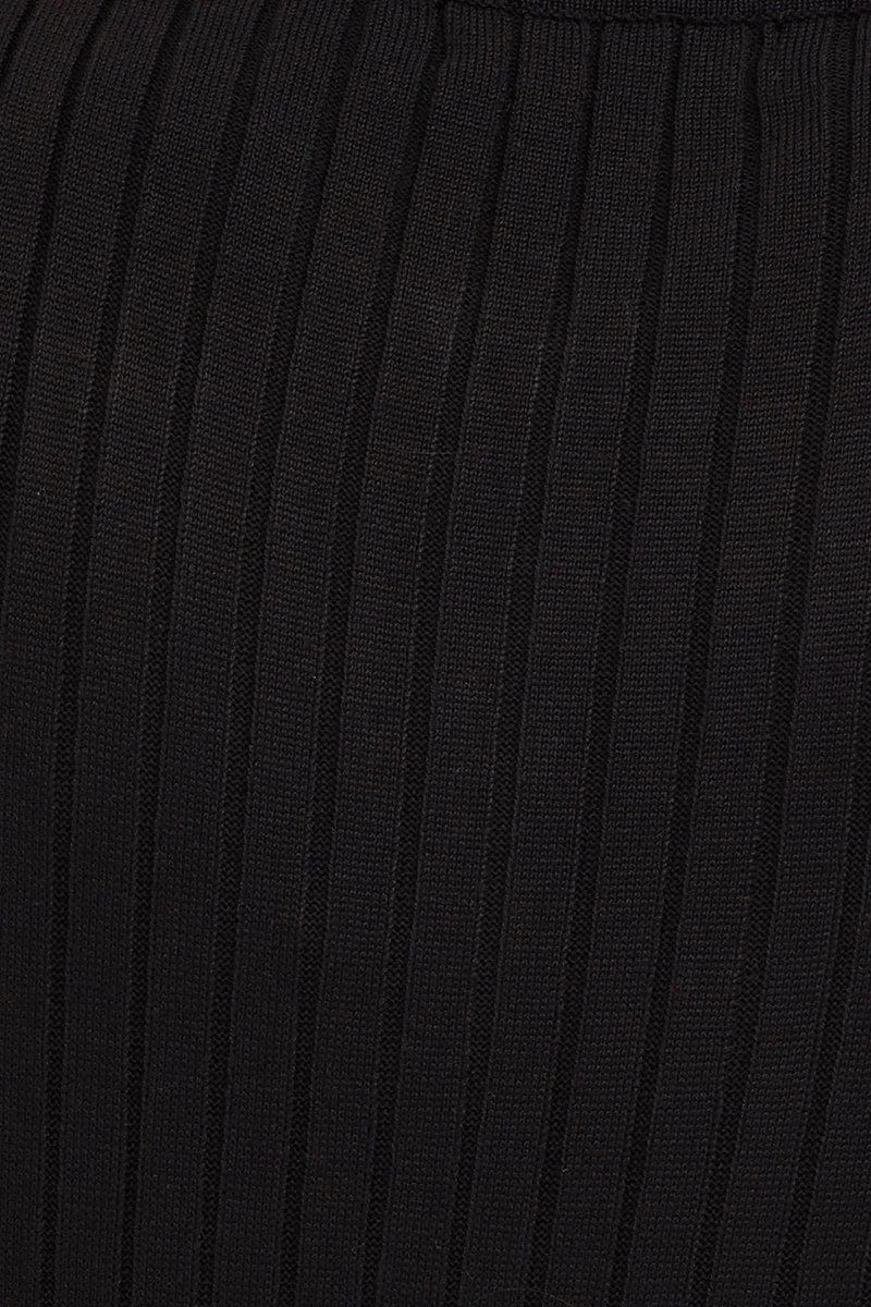 Black Bodycon Dress Short Sleeve Mini Knit 8 Black Bodycon Dress Short Sleeve Mini Knit - Image 6