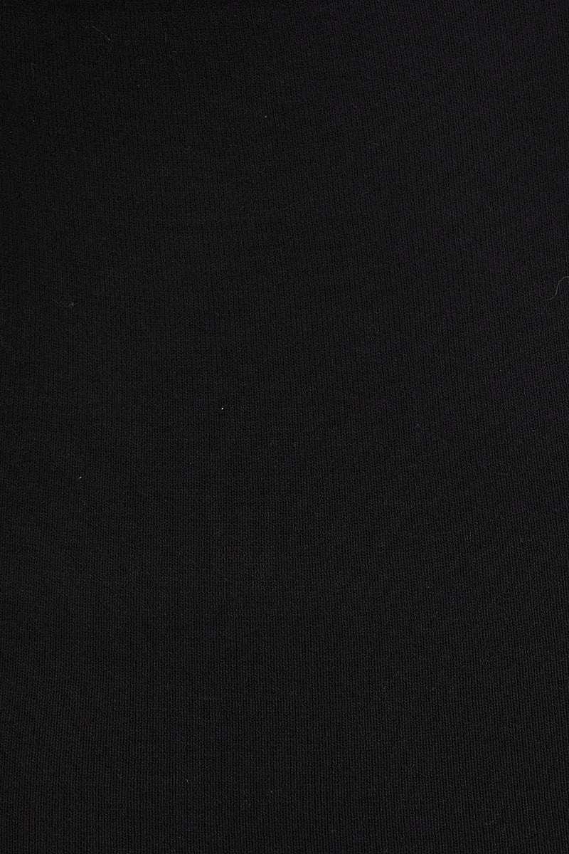 Black Cut Out Back Knit Dress 8 Black Cut Out Back Knit Dress - Image 6