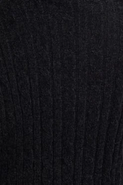 Black Dress Long Sleeve Mini Knit -Midi Dresses Style knit dress black dress long sleeve mini knit 32965387944129