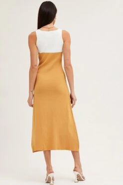 Multi Colorblock Knit Dress -Midi Dresses Style knit dress multi colorblock knit dress 32965343379649