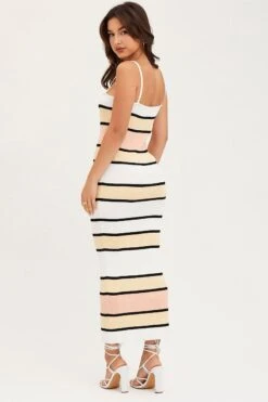 Multi Knit Dress Stripe Midi 14 Multi Knit Dress Stripe Midi -Midi Dresses Style knit dress multi knit dress stripe midi 33006755446977