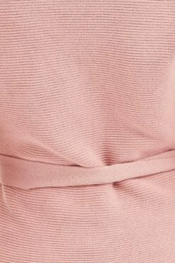 Pink Bodycon Dress Long Sleeve Mini Knit -Midi Dresses Style knit dress pink bodycon dress long sleeve mini knit 32965417205953