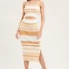Stripe Midi Dress Sleeveless Cut Out Square Neck -Midi Dresses Style knit dress stripe midi dress sleeveless cut out square neck 33006775468225
