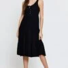 Black Midi Dress Sleeveless Linen -Midi Dresses Style maxi dress black midi dress sleeveless linen 32965301010625