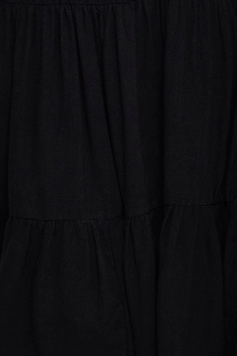 Black Midi Dress Sleeveless Linen 8 Black Midi Dress Sleeveless Linen - Image 6