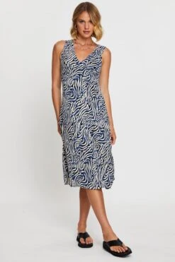 Print Midi Dress V Neck -Midi Dresses Style maxi dress print midi dress v neck 33006718091457
