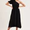 Black One Shoulder Midi Dress -Midi Dresses Style midi dress black one shoulder midi dress 32965346328769