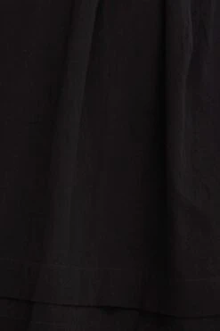 Black Short Sleeve Ruched Midi Dress -Midi Dresses Style midi dress black short sleeve ruched midi dress 33006762852545