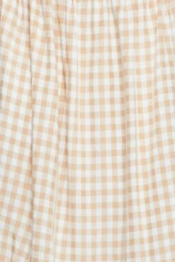 Check Midi Dress Sleeveless Tie Shoulder -Midi Dresses Style midi dress check midi dress sleeveless tie shoulder 32965275943105