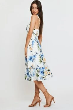 Print A Line Dress Midi -Midi Dresses Style midi dress print a line dress midi 33006842609857