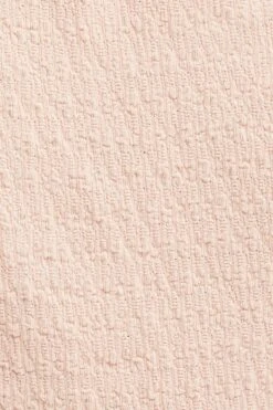 Pink Textured Crop Top Sleeveless -Midi Dresses Style shirt pink textured crop top sleeveless 32981075296449