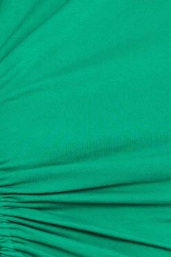 Green Crop Top Side Drawstring -Midi Dresses Style singlet crop green crop top side drawstring 32966036717761