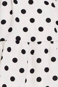 Polka Dot Midi Dress Short Sleeve -Midi Dresses Style skater dress polka dot midi dress short sleeve 32967244447937