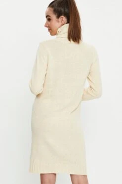 Beige Roll Neck Knit Dress 12 Beige Roll Neck Knit Dress -Midi Dresses Style trial fb dress camel roll neck knit dress 32965462687937