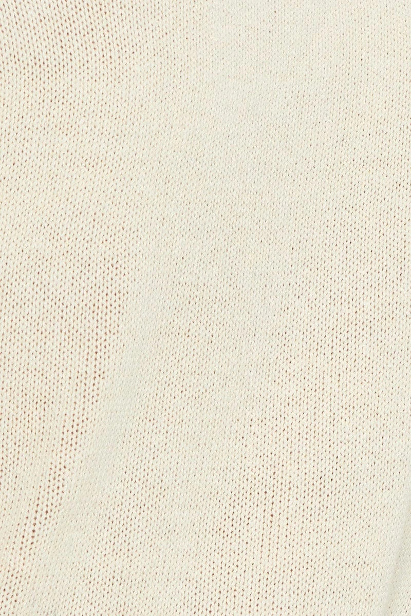 Beige Roll Neck Knit Dress 8 Beige Roll Neck Knit Dress - Image 6