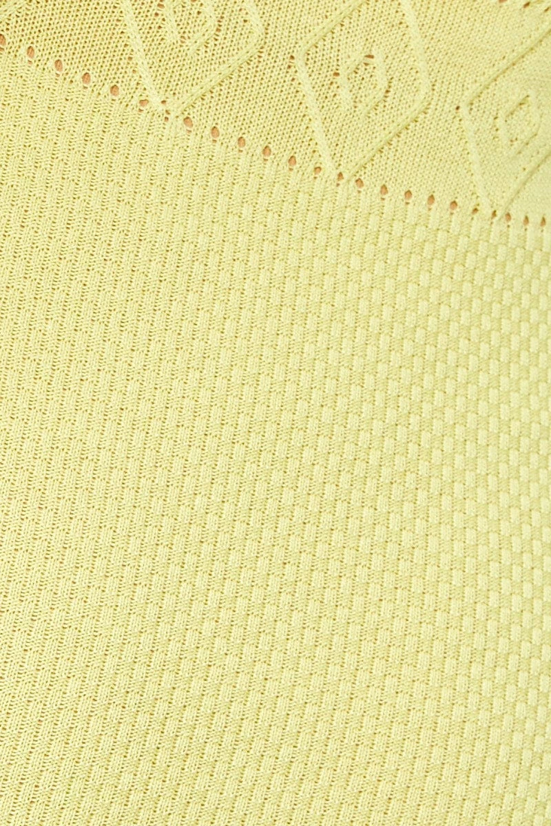 Yellow Knit Dress Sleeveless Mini 8 Yellow Knit Dress Sleeveless Mini - Image 6