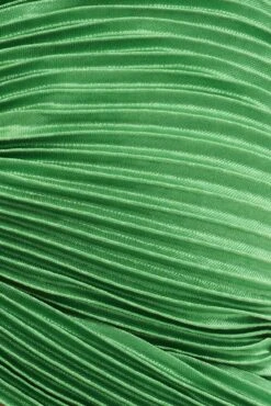 Green Plisse Top Sleeveless Crop Twist Front Bralette -Midi Dresses Style wc1180x 38wb green 6