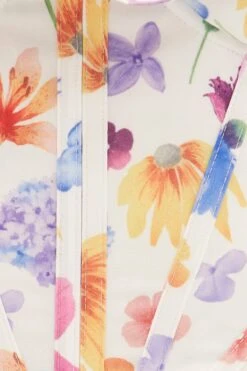 White Floral Corset Style Crop Top -Midi Dresses Style wc12617a f4 floral 6