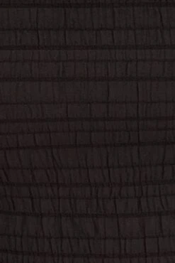 Black Shirred Strapless Tie Back Bandana Hem Top -Midi Dresses Style wc1489 47nb black 6