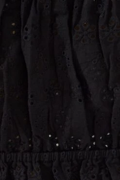 Black Crop Top Eyelet -Midi Dresses Style wc1670ax 47w black 6