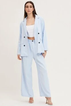 Blue Pants Wide Leg -Midi Dresses Style wide leg pants blue pants wide leg 32967188512961