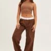 Brown Pants Wide Leg Low Rise -Midi Dresses Style wide leg pants brown pants wide leg low rise 32964966514881