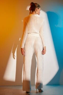 White Plisse Pant Wide Leg -Midi Dresses Style wide leg pants white wide leg pants 33090012086465