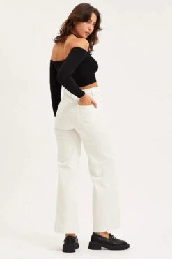 White Wide Leg Pants High Rise Corduroy 12 White Wide Leg Pants High Rise Corduroy -Midi Dresses Style wide leg pants white wide leg pants high rise corduroy 32964979261633